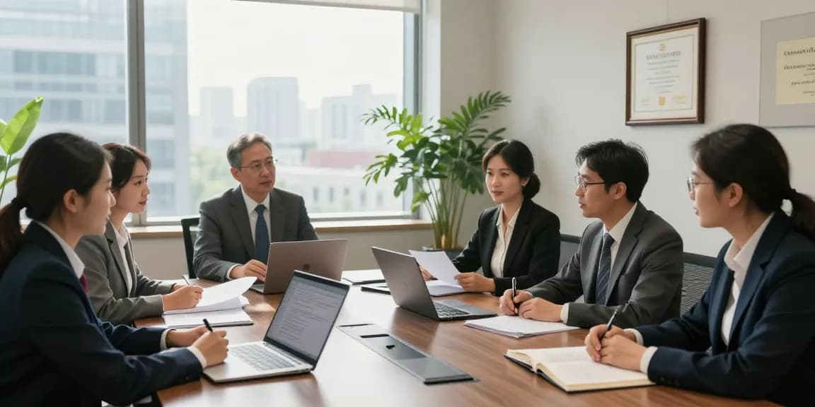 Lawyers discussing strategies for more bonuses in their legal practice.